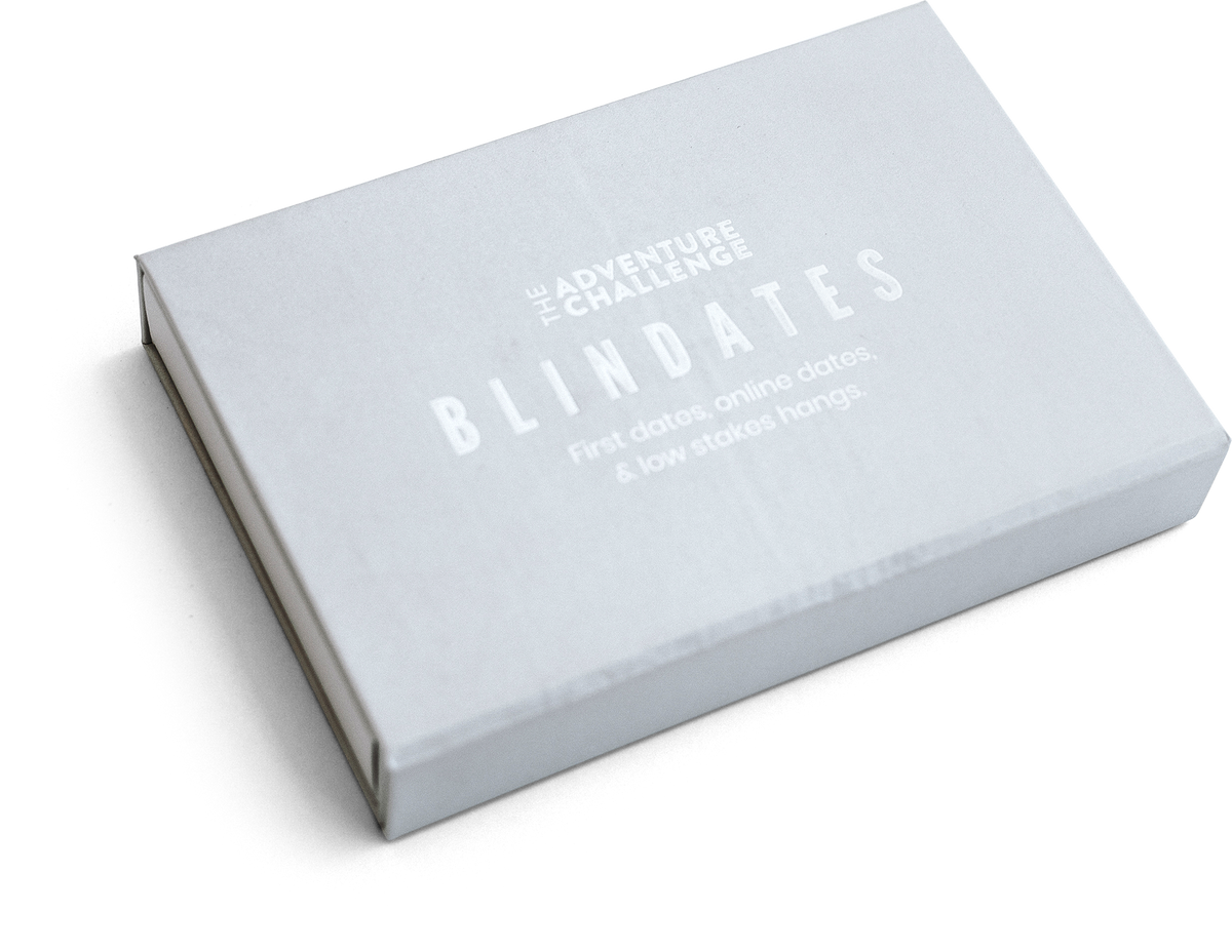 The Adventure Challenge Blind Dates box of 30 scratch-off dates