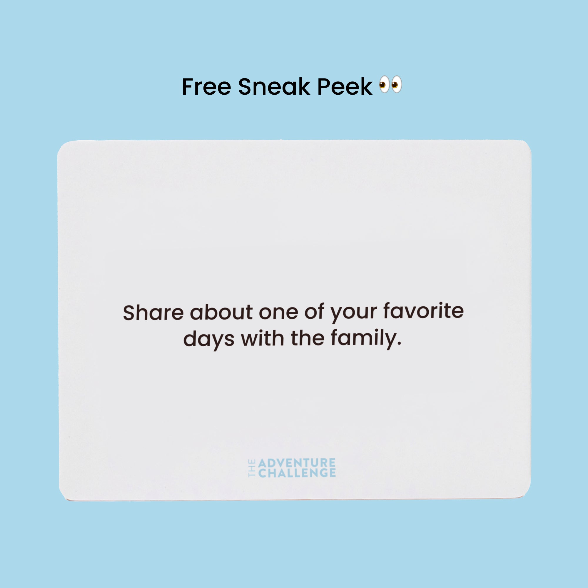 Connection Cards | Family Edition