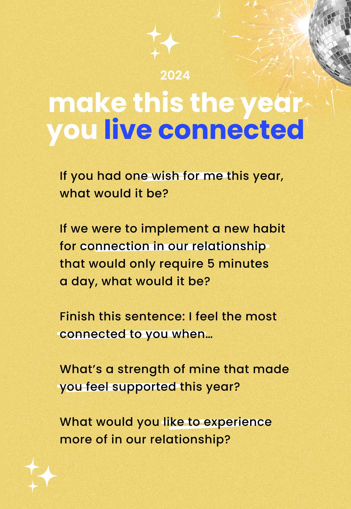 NYE 2023 Connection Questions