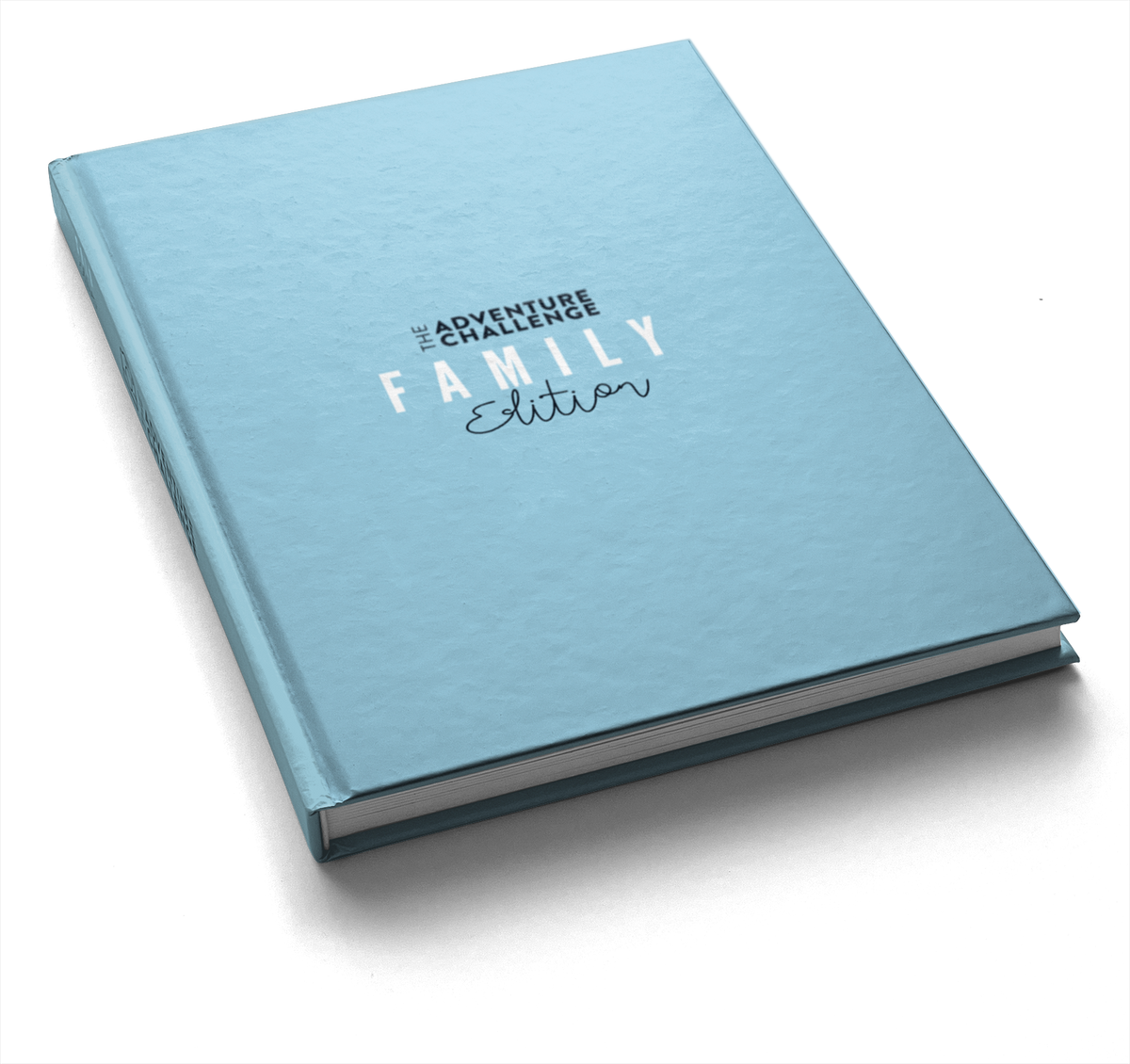 The Adventure Challenge Family Edition book standing upright