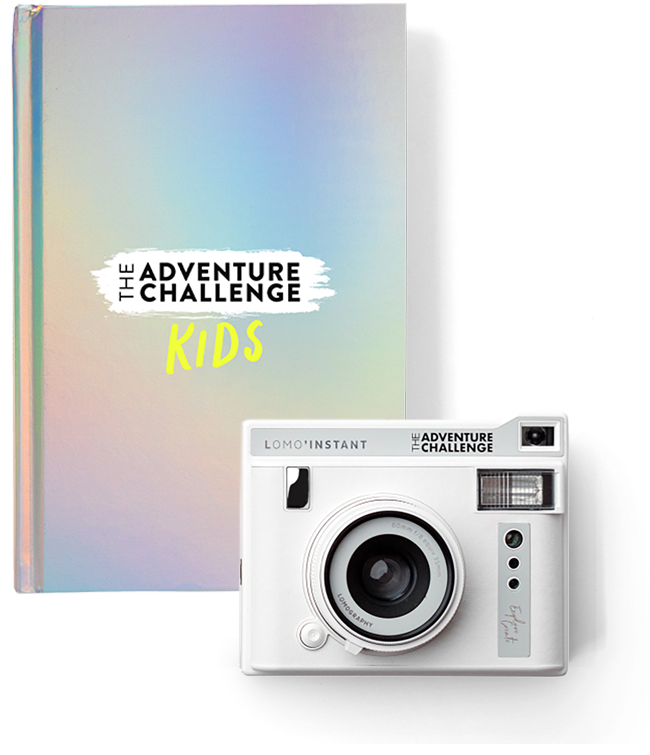 Kids Edition book with instant camera